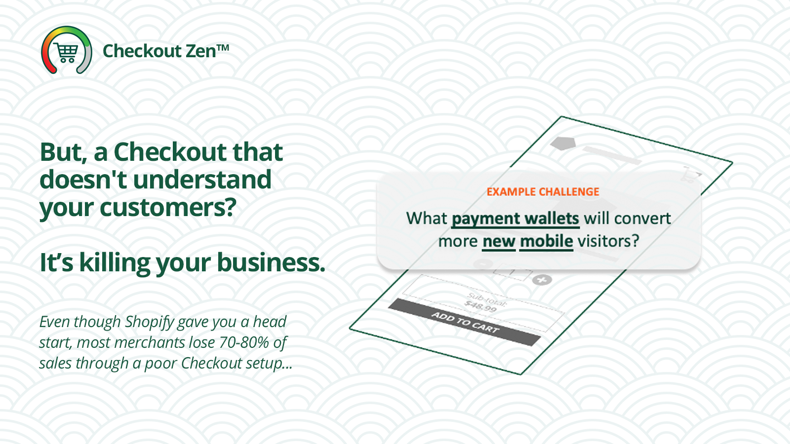 Example of Checkout Zen, HiConvesrion's Shopify app for eCommerce brands