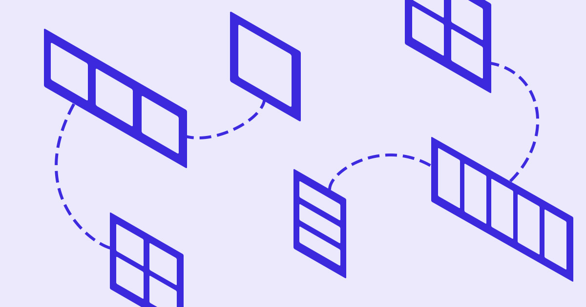 Illustration of various product recommendation design layouts