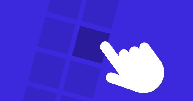mobile-product-discovery-shopify-plus Illustration of hand tapping on a product